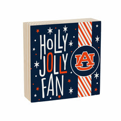 Auburn University Block, Holiday, 6x6