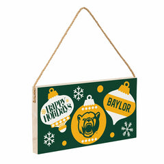 Baylor University Holiday Wood Wall Sign, 6x11