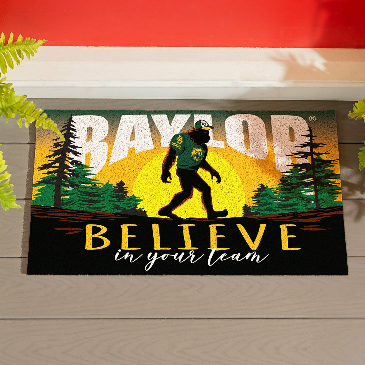 Baylor University Bigfoot PVC Mat, 28"x16"