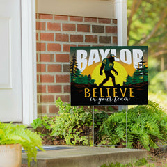 Baylor University Yard Sign, Bigfoot