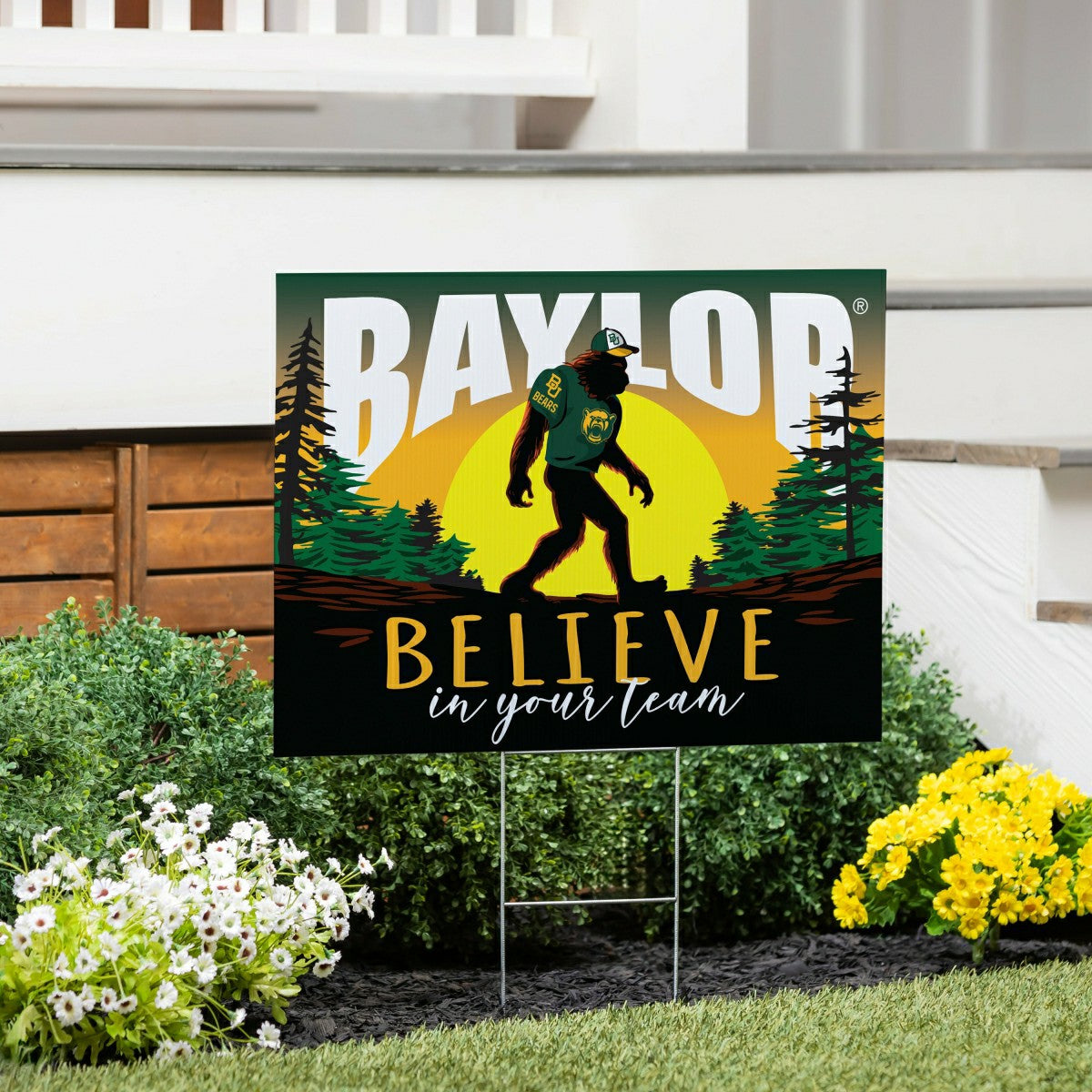 Baylor University Yard Sign, Bigfoot