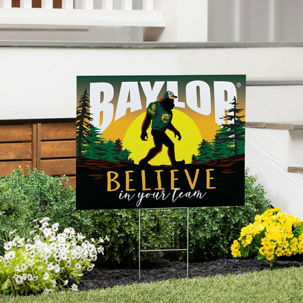 Baylor University Yard Sign, Bigfoot