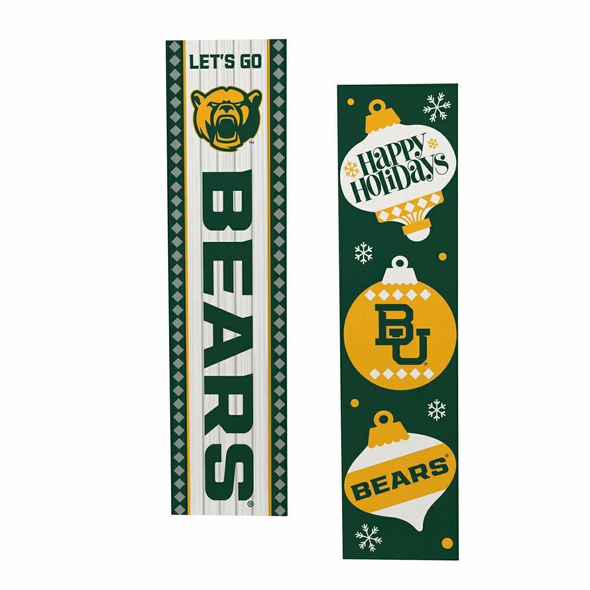 47" Double Sided Leaner, Baylor University, Christmas