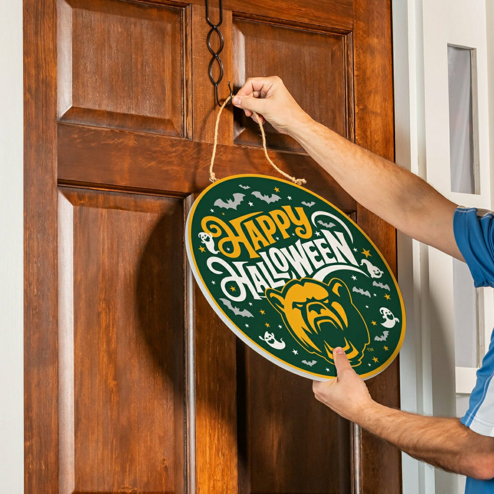 Baylor University Halloween Round Door Décor with Hanging Rope, 18x18