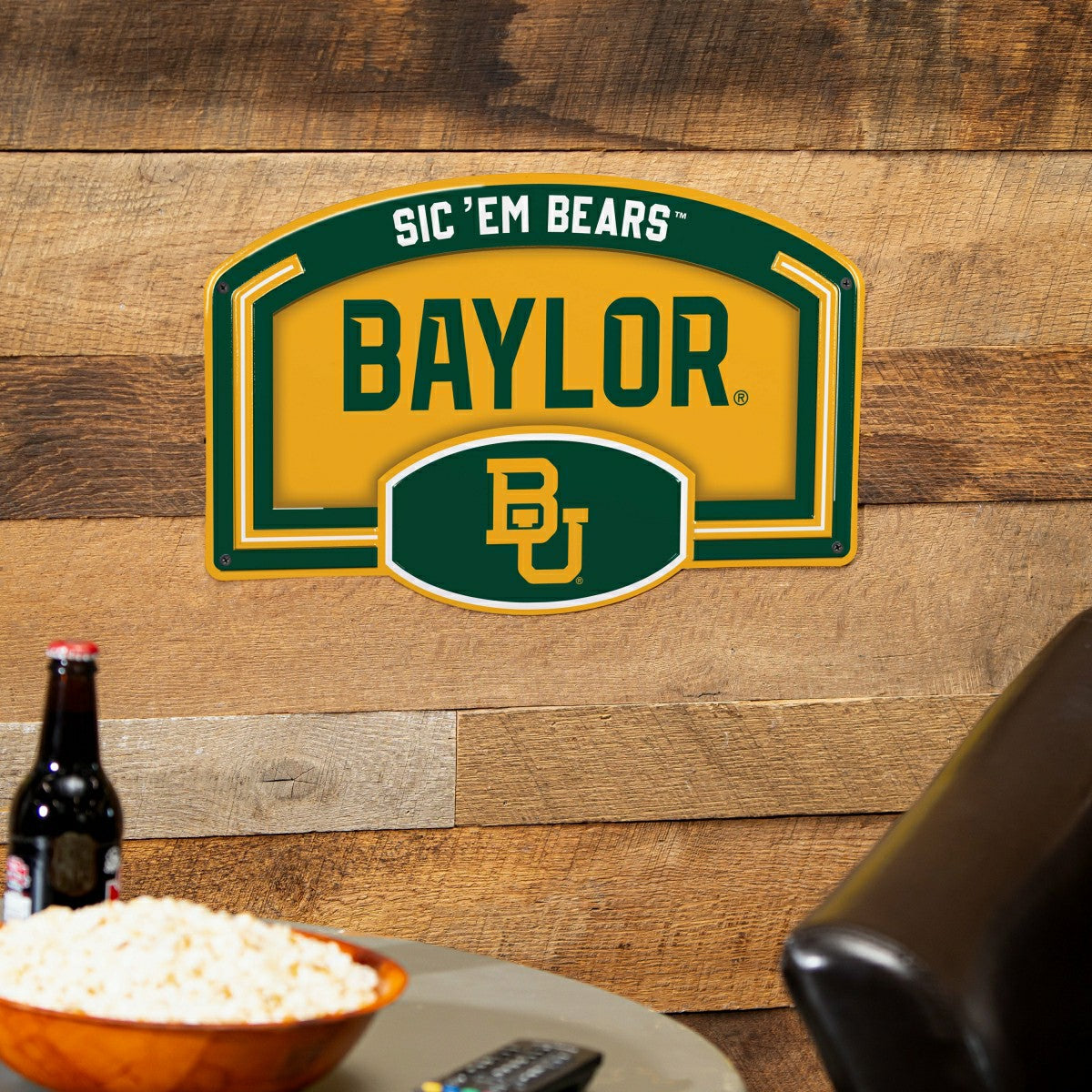 Baylor University USA Embossed Steel Wall Sign, 11" x 17"