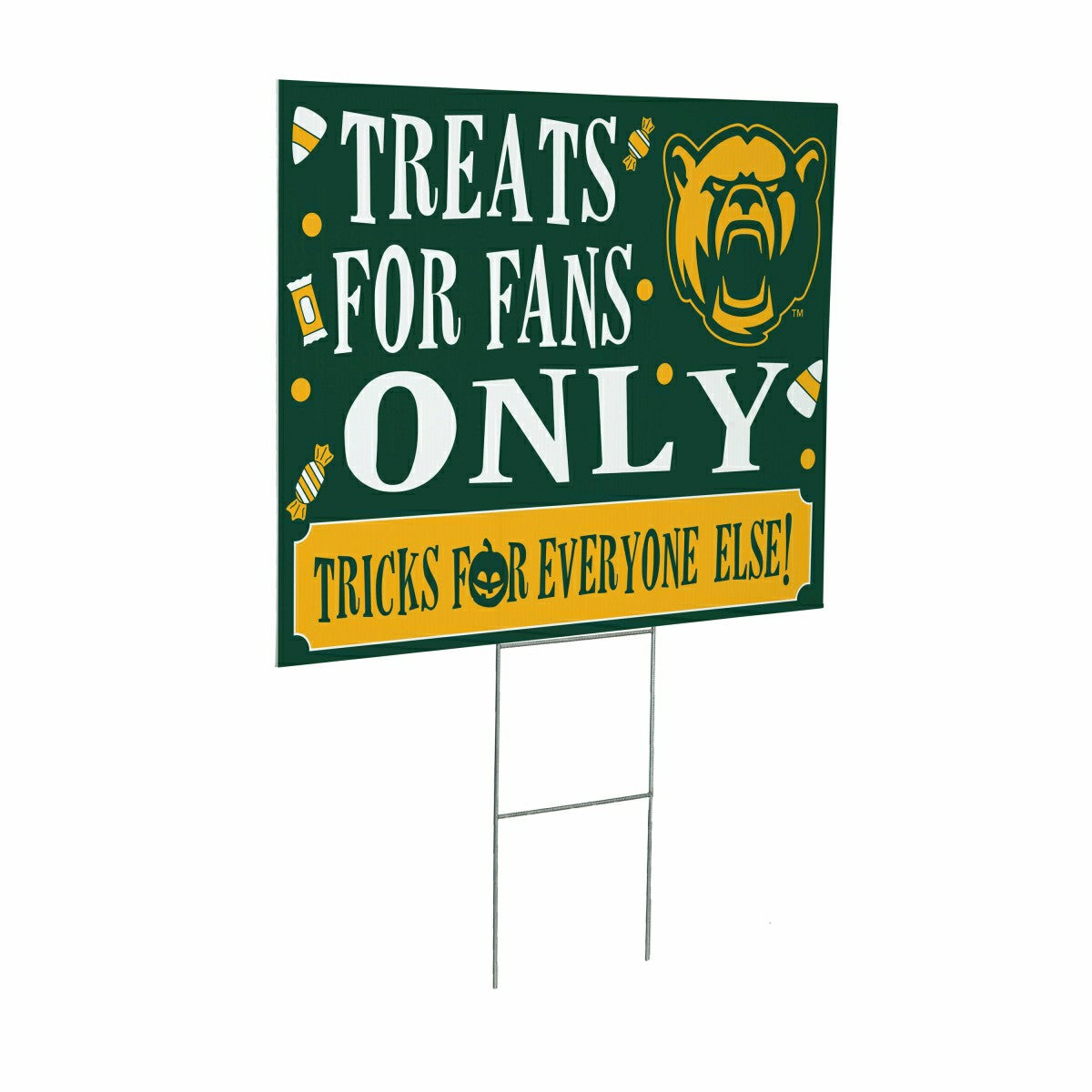 Baylor University Coroplast Yard Sign, Halloween Treats for Fans