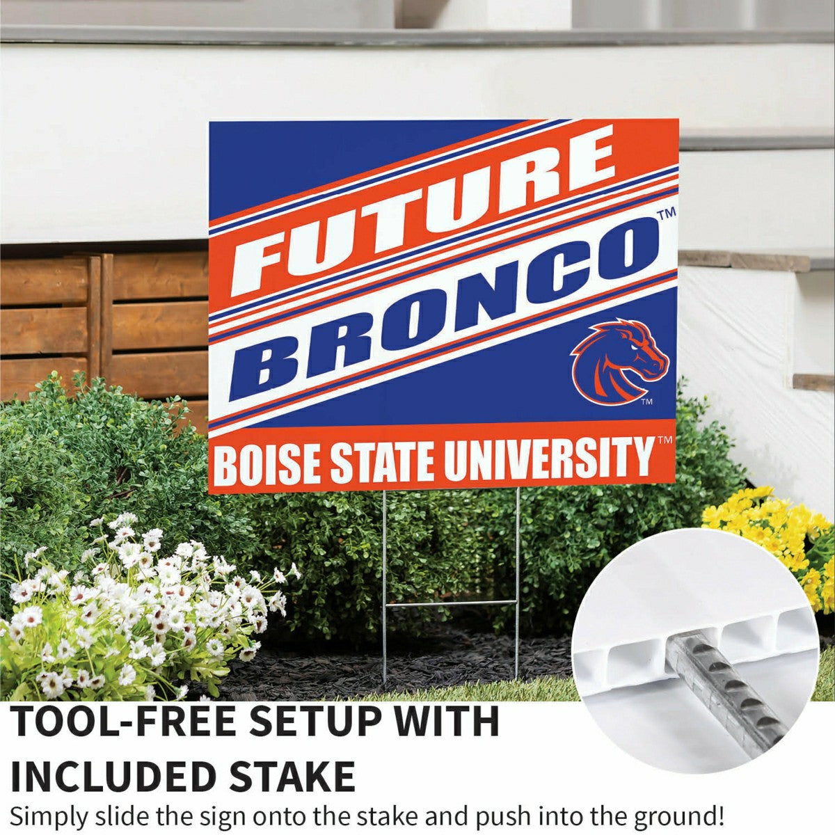 Boise State University Coroplast Yard Sign, Future Student