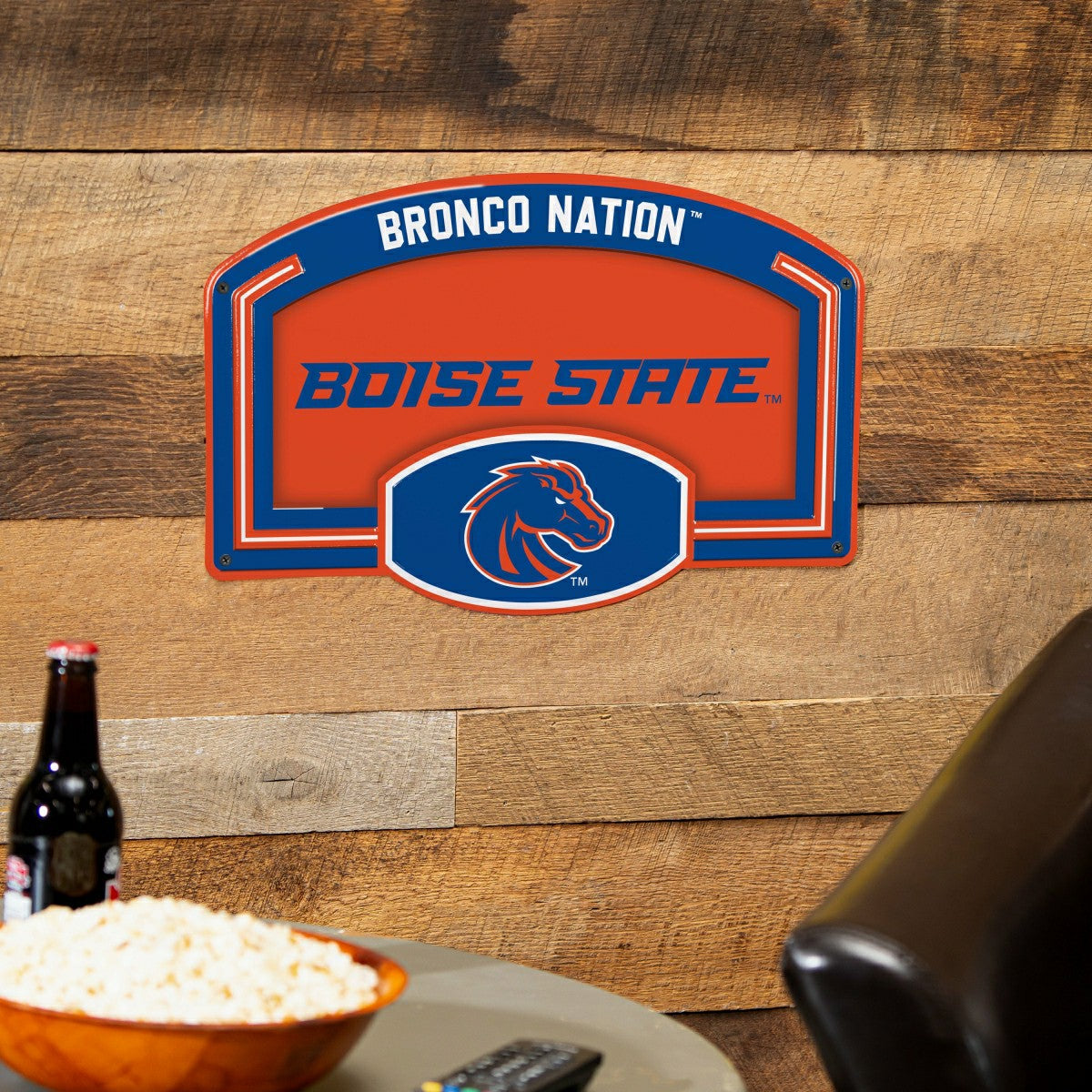 Boise State University USA Embossed Steel Wall Sign, 11" x 17"