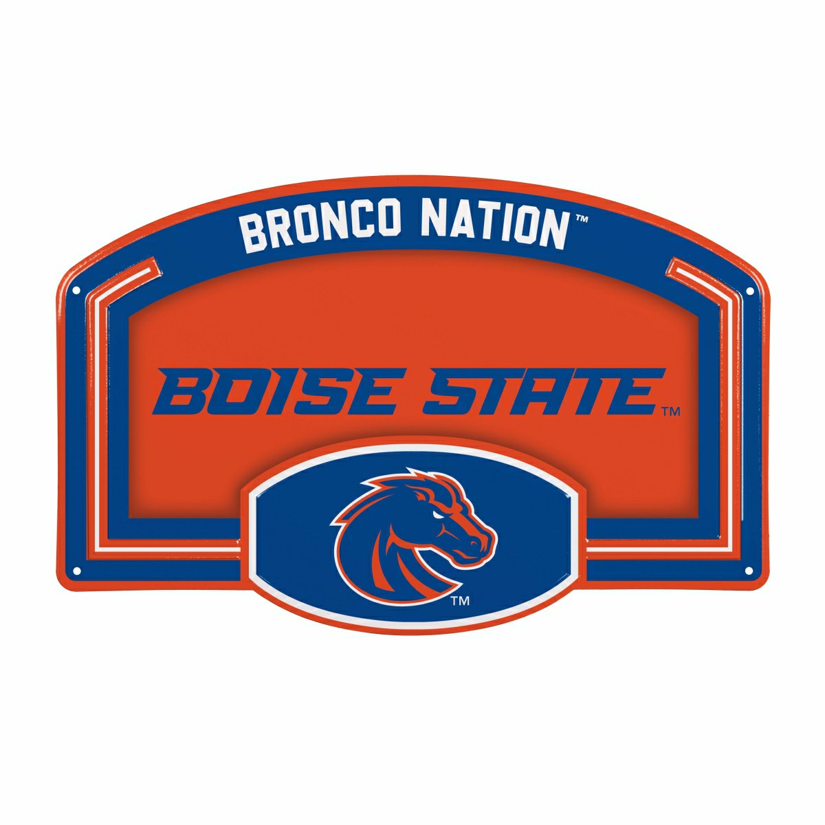 Boise State University USA Embossed Steel Wall Sign, 11" x 17"