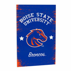Boise State University Wood Wall Sign, 16x24
