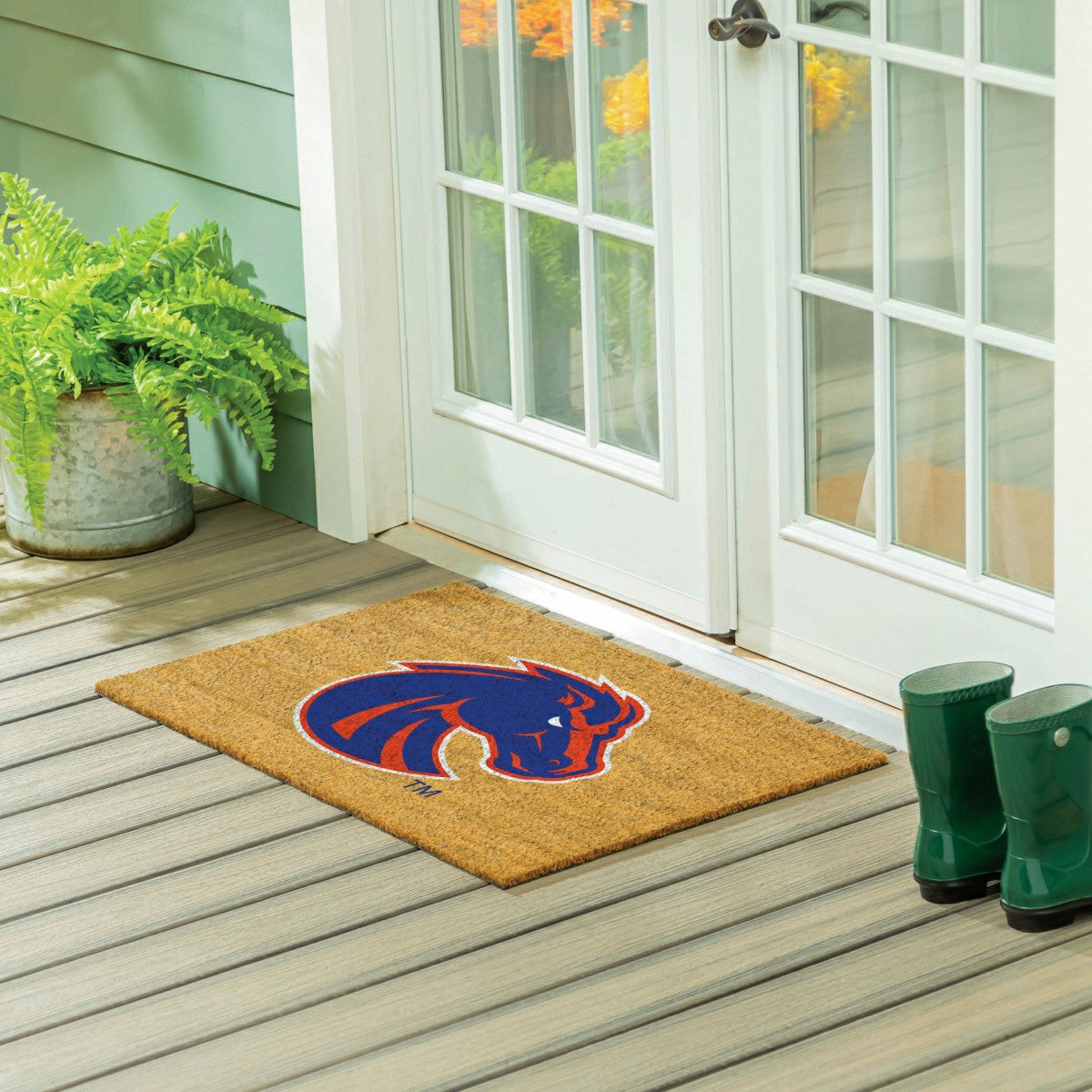 Boise State University Large Full Color Coir Mat, 36"x24"