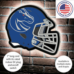 LED Wall Decor, Helmet, Boise State University