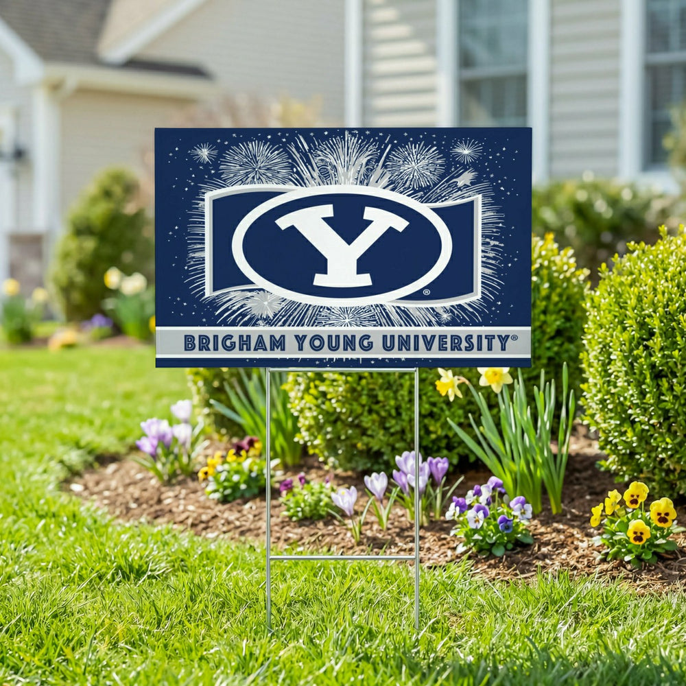 Brigham Young University Yard Sign, Patriotic