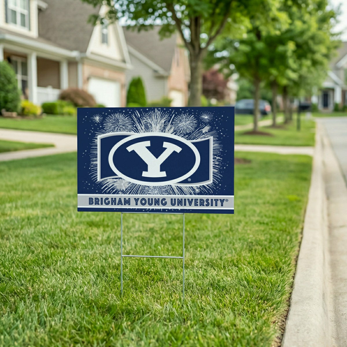 Brigham Young University Yard Sign, Patriotic