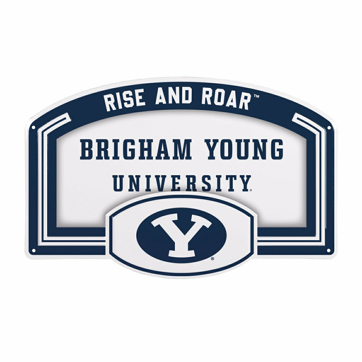 Brigham Young University USA Embossed Steel Wall Sign, 11" x 17"