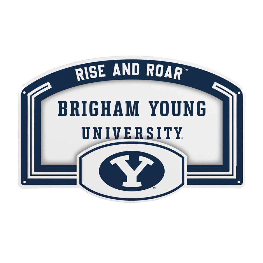 Brigham Young University USA Embossed Steel Wall Sign, 11" x 17"