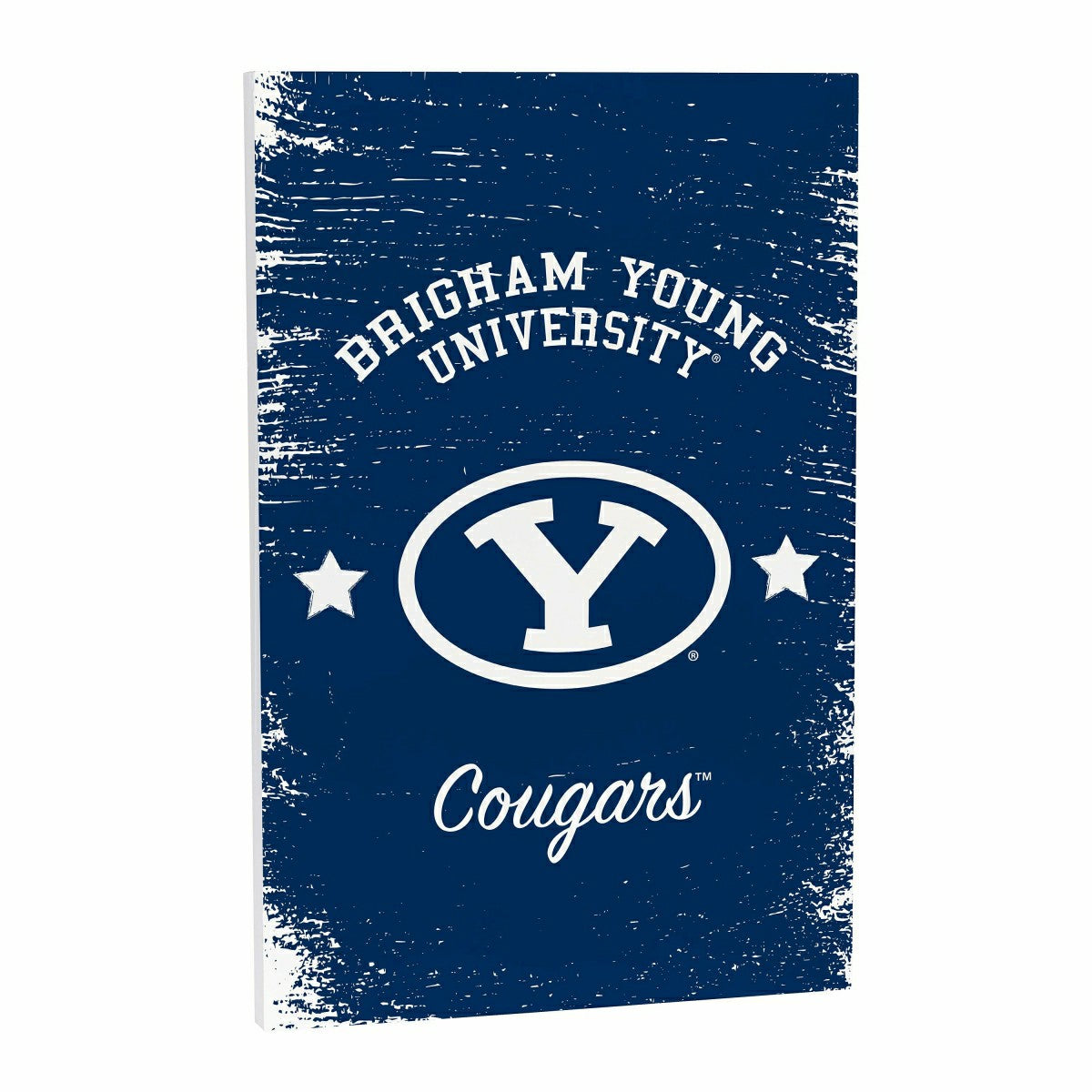 Brigham Young University Wood Wall Sign, 16x24