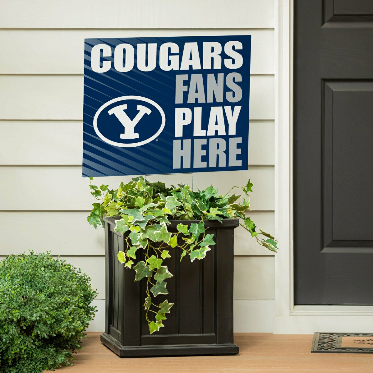 Brigham Young University Coroplast Yard Sign "Fans Play Here"