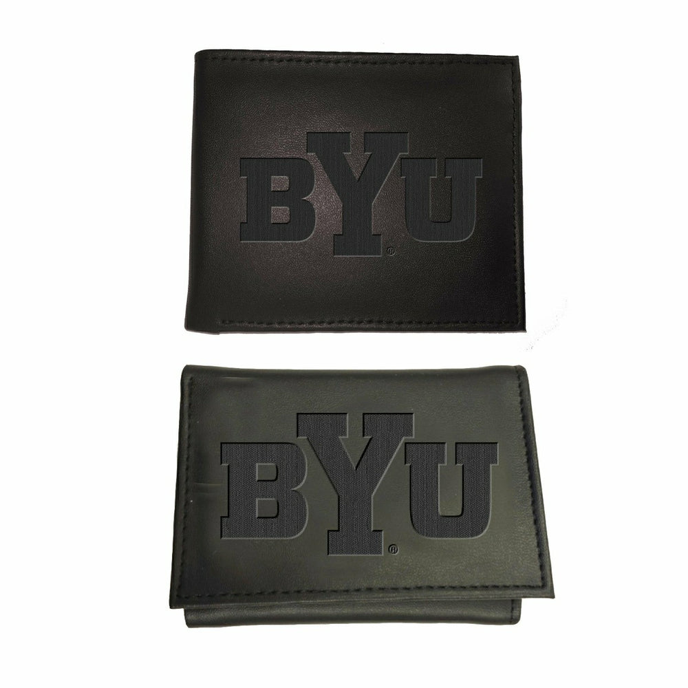 Brigham Young University, Bi-Fold and Tri-Fold Wallet Gift Set, Black