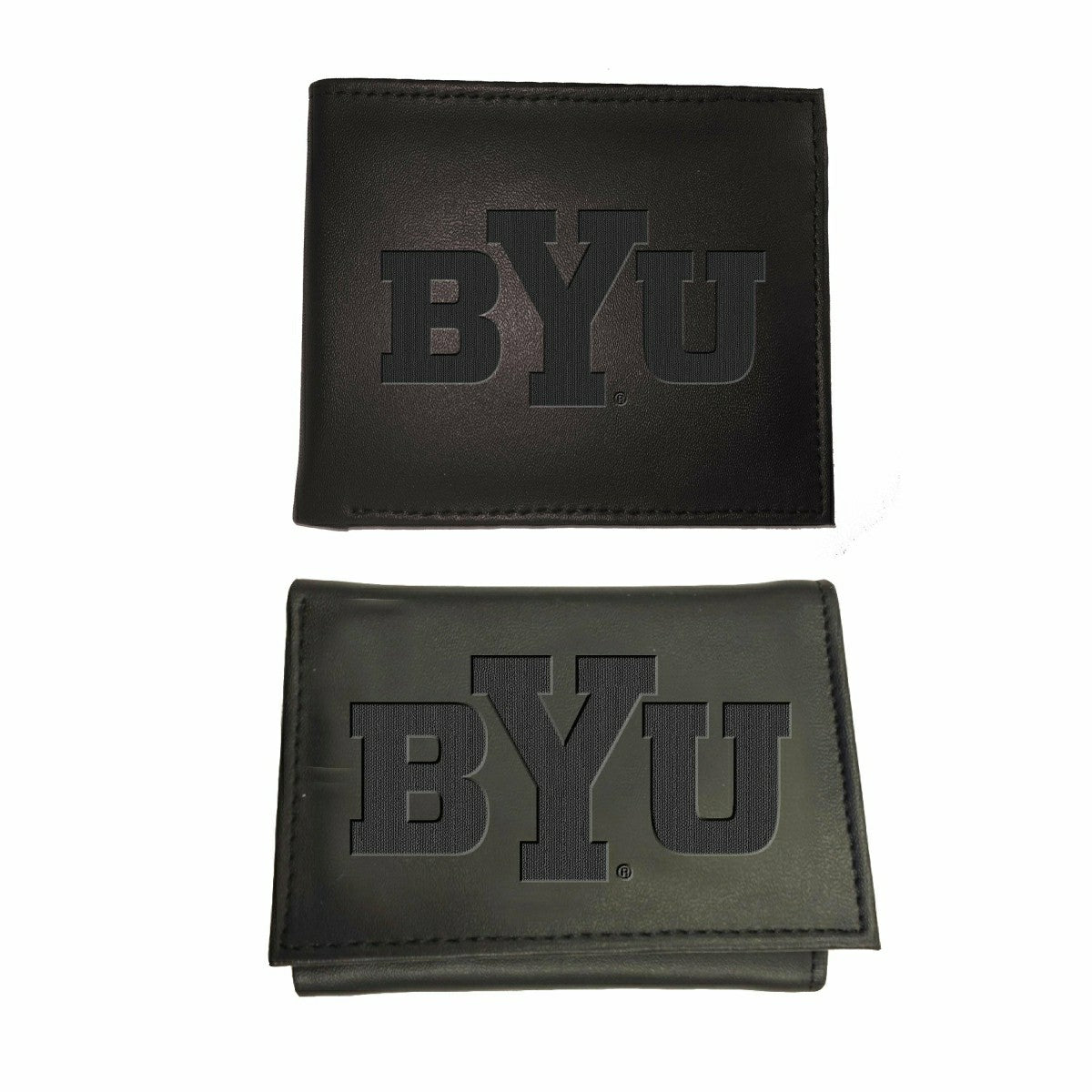 Brigham Young University, Bi-Fold and Tri-Fold Wallet Gift Set, Black