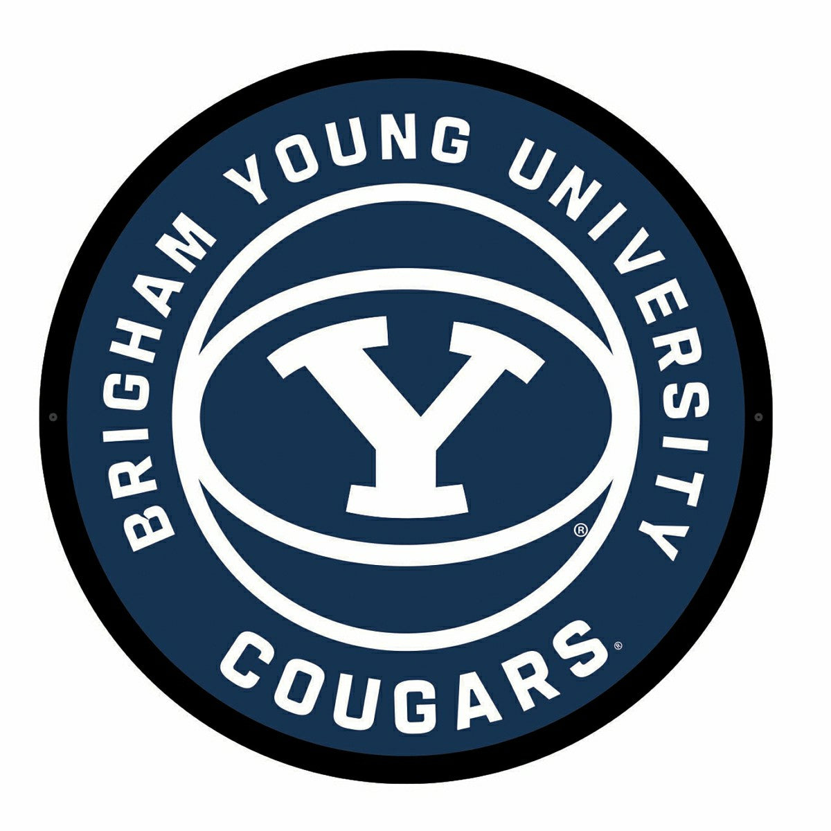 LED Wall Decor, Round, Brigham Young University