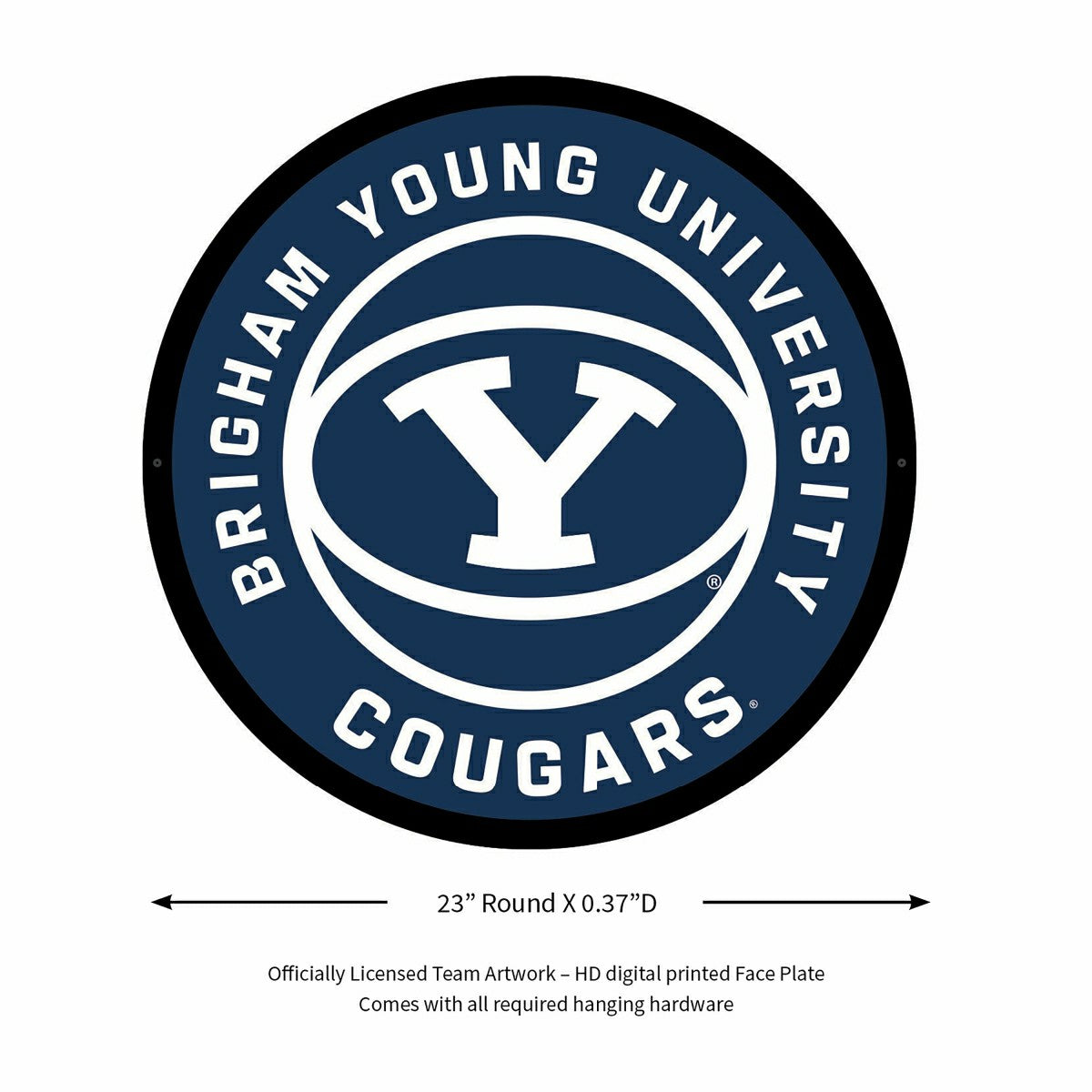 LED Wall Decor, Round, Brigham Young University