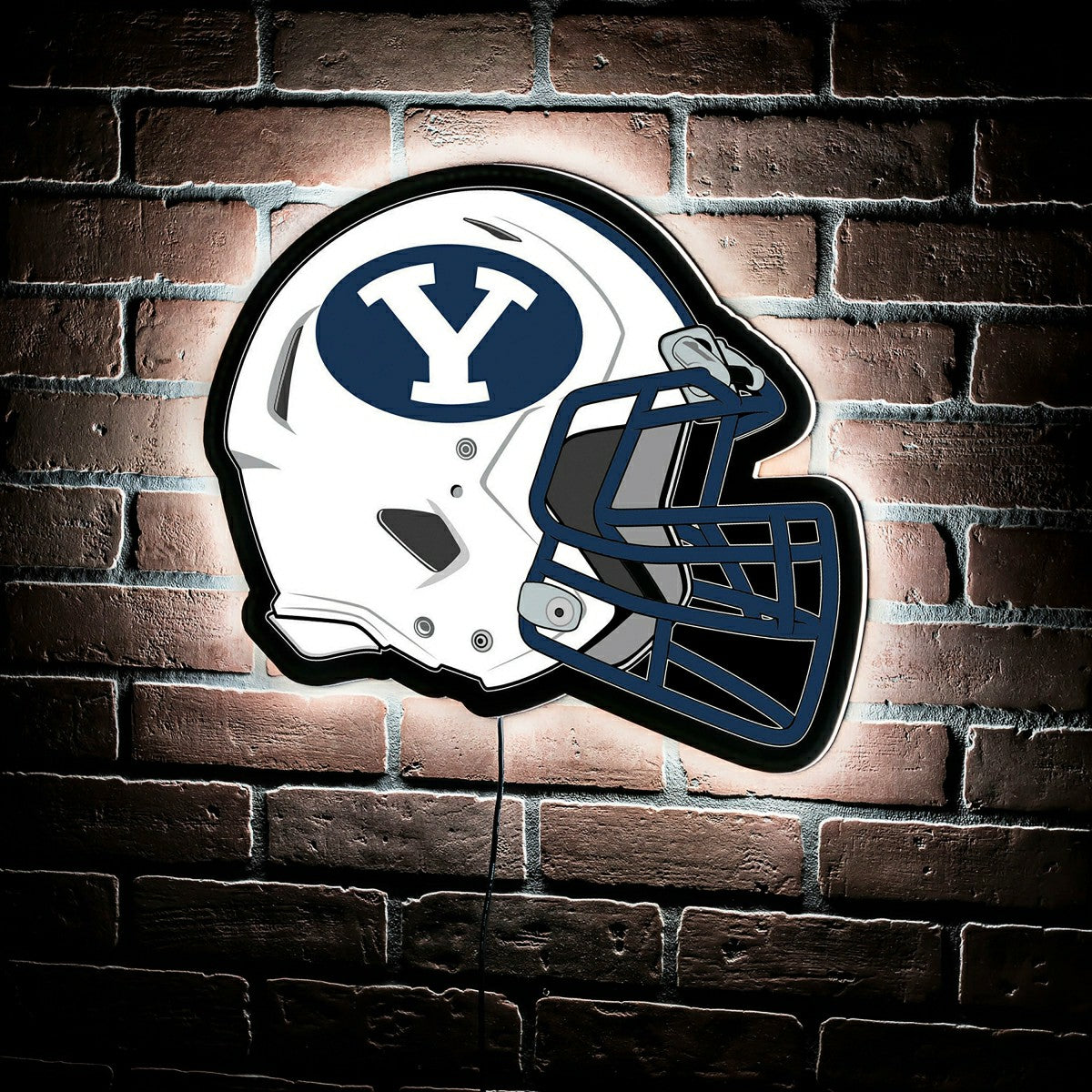 LED Wall Decor, Helmet, Brigham Young University