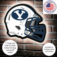 LED Wall Decor, Helmet, Brigham Young University