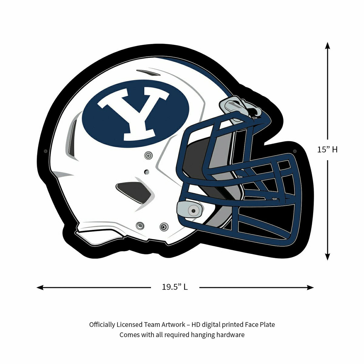 LED Wall Decor, Helmet, Brigham Young University