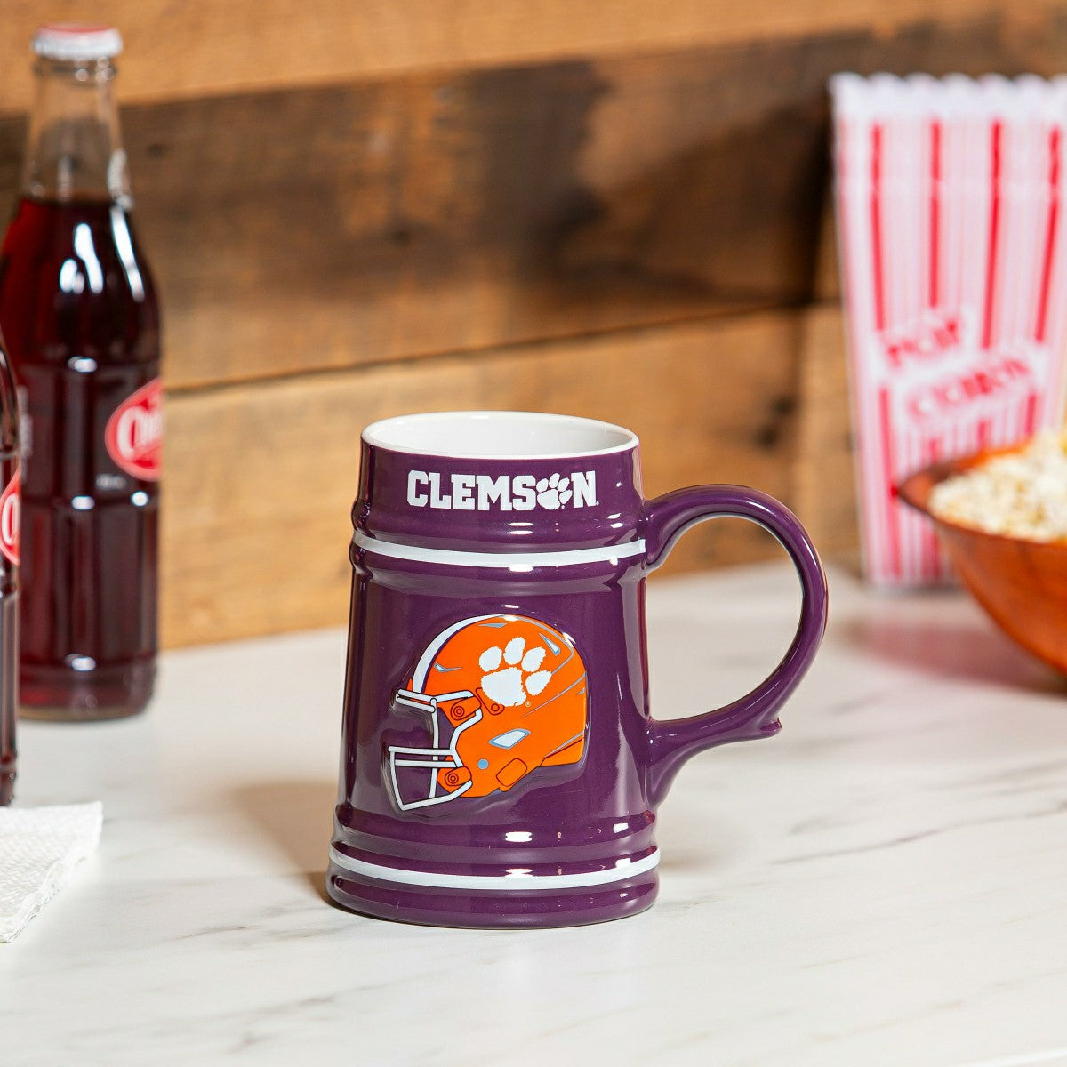 Clemson University Ceramic Stein Cup, 24oz