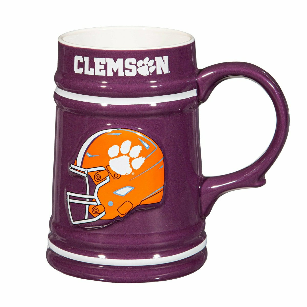 Clemson University Ceramic Stein Cup, 24oz