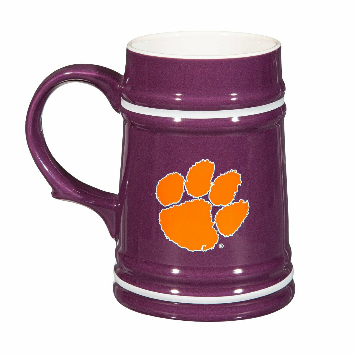 Clemson University Ceramic Stein Cup, 24oz