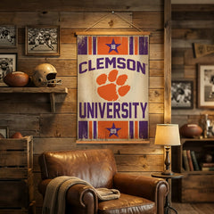 Clemson University, Canvas Wall Tapestry, Medium, 36x24