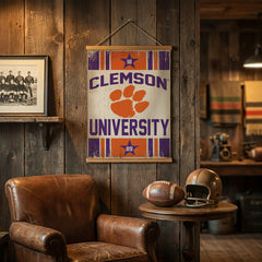 Clemson University, Canvas Wall Tapestry, Medium, 36x24
