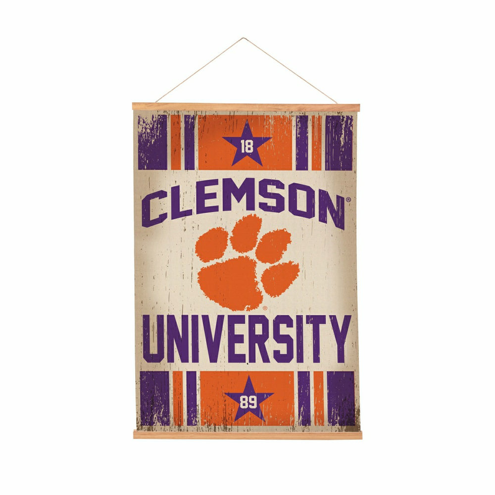 Clemson University, Canvas Wall Tapestry, Medium, 36x24