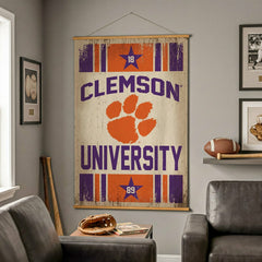 Clemson University, Canvas Wall Tapestry, Large, 54x36