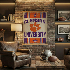 Clemson University, Canvas Wall Tapestry, Large, 54x36