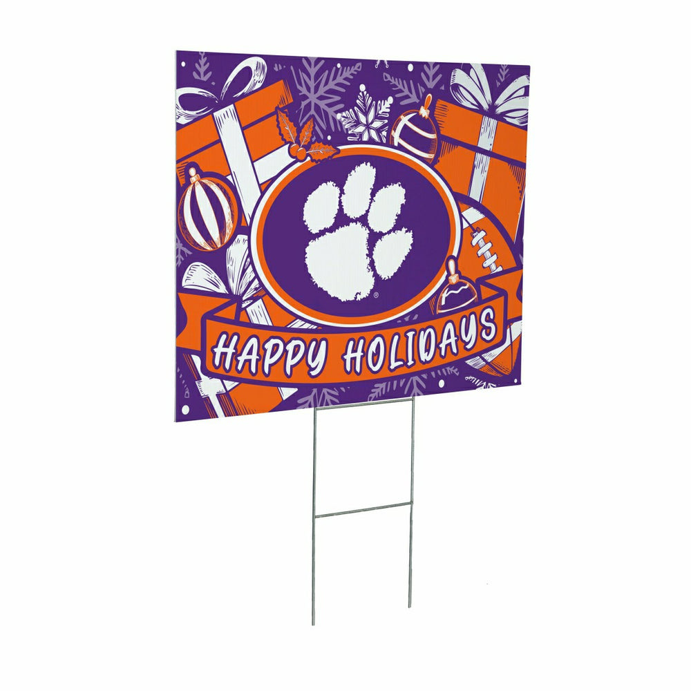Clemson University Yard Sign, Holiday