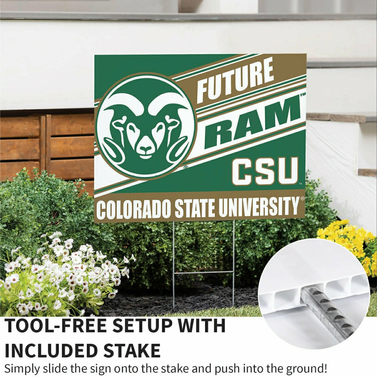 Colorado State University Coroplast Yard Sign, Future Student