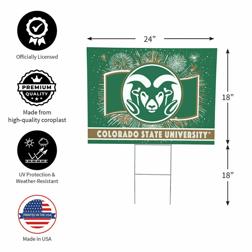 Colorado State University Yard Sign, Patriotic