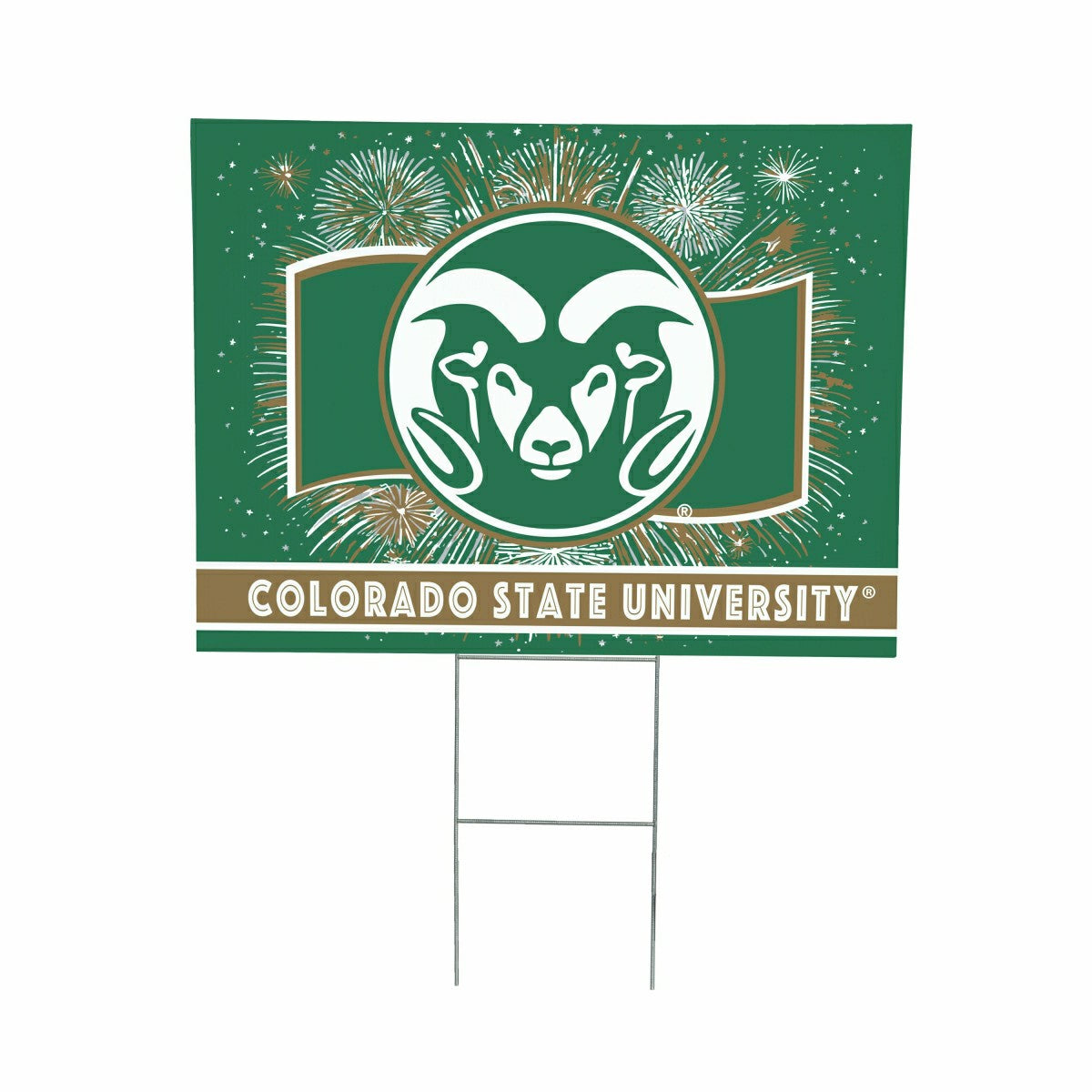 Colorado State University Yard Sign, Patriotic