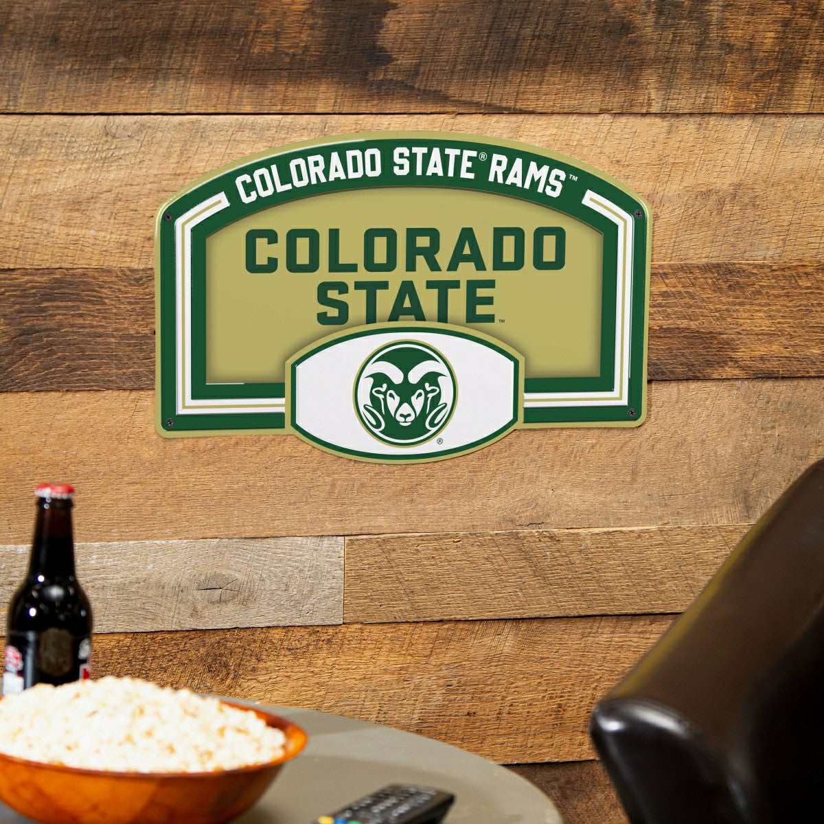 Colorado State University USA Embossed Steel Wall Sign, 11" x 17"