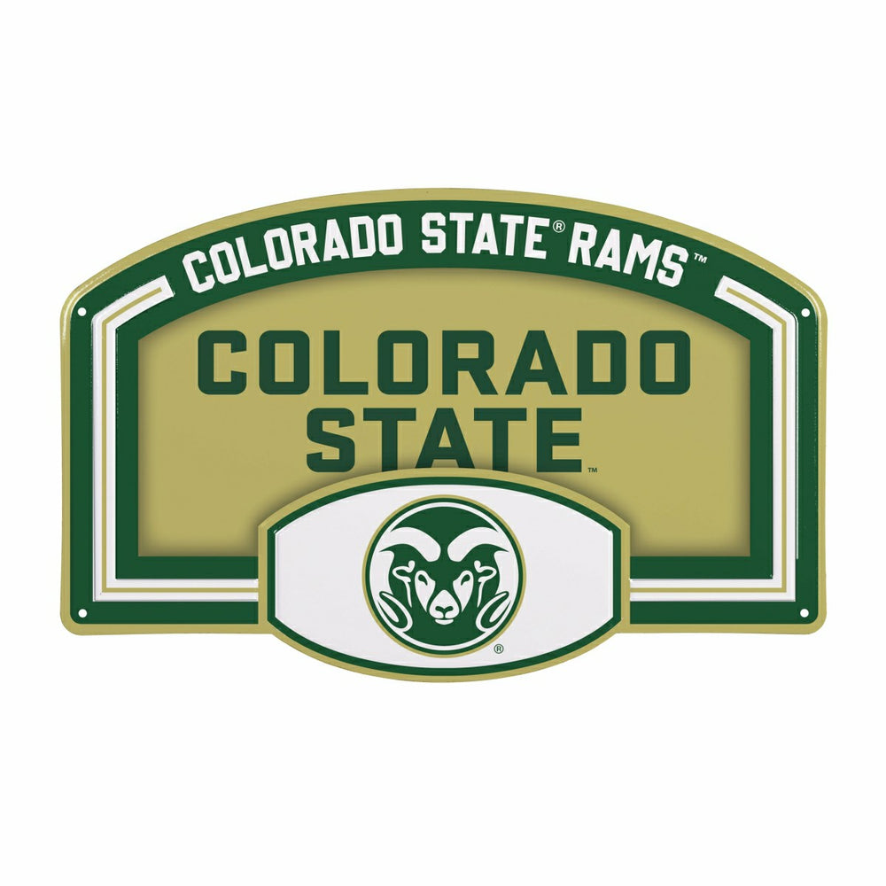 Colorado State University USA Embossed Steel Wall Sign, 11" x 17"