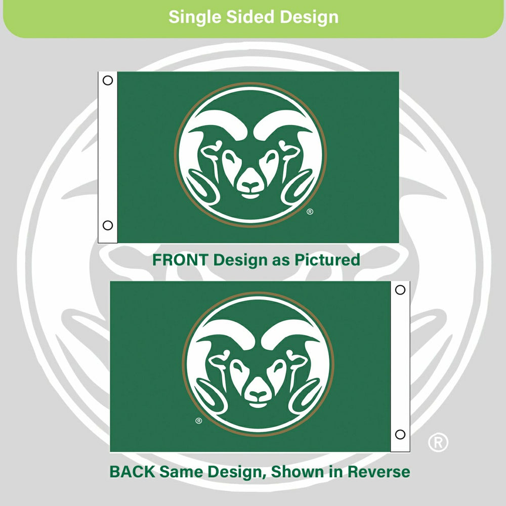 Colorado State Single Sided Flag w/ 2 Grommets, 3'x5'