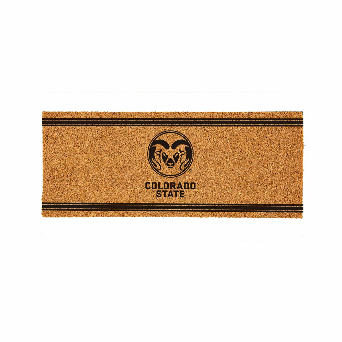 Colorado State University Extra Large One Color Coir Mat, 60"x24"