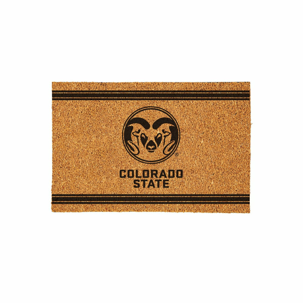 Colorado State University Large One Color Coir Mat, 36"x24"