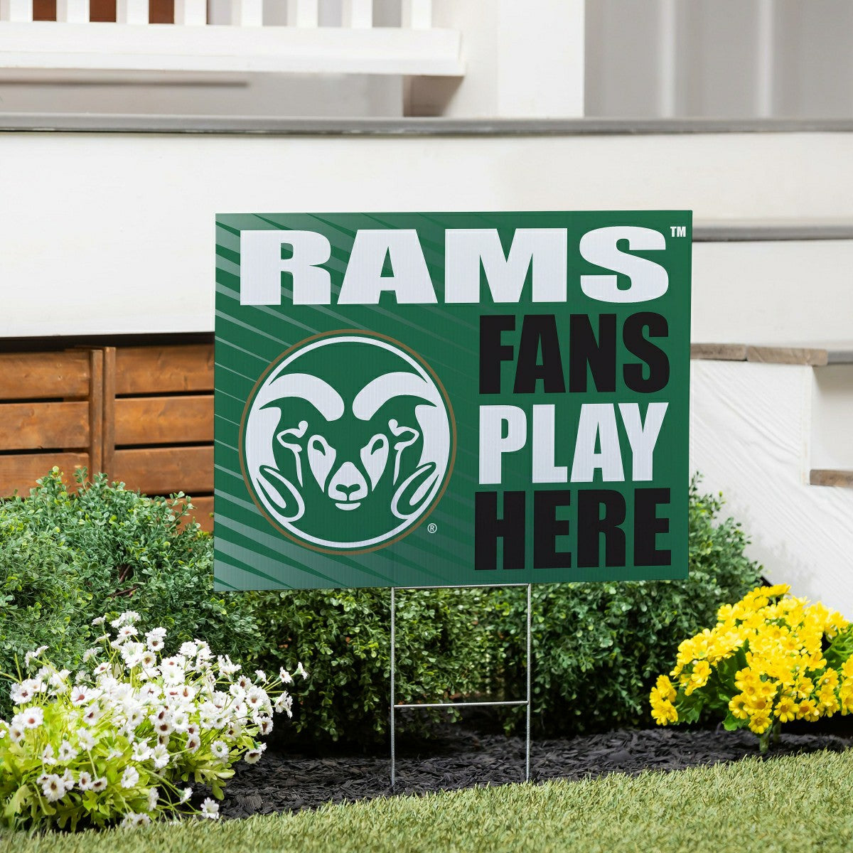 Colorado State University Coroplast Yard Sign "Fans Play Here"