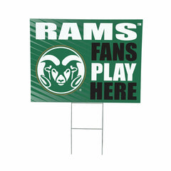 Colorado State University Coroplast Yard Sign "Fans Play Here"