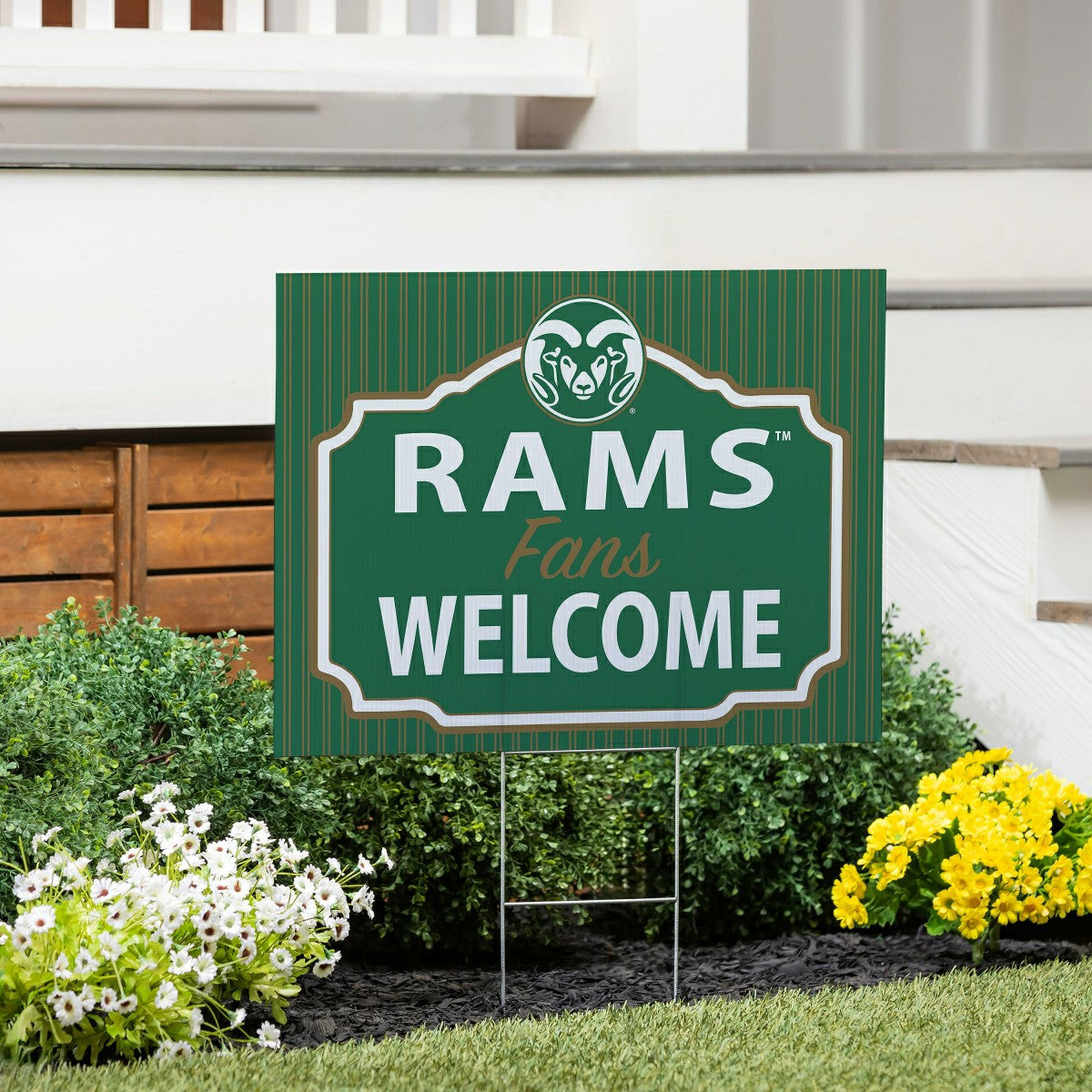 Colorado State University Coroplast Yard Sign, "Fans Welcome"