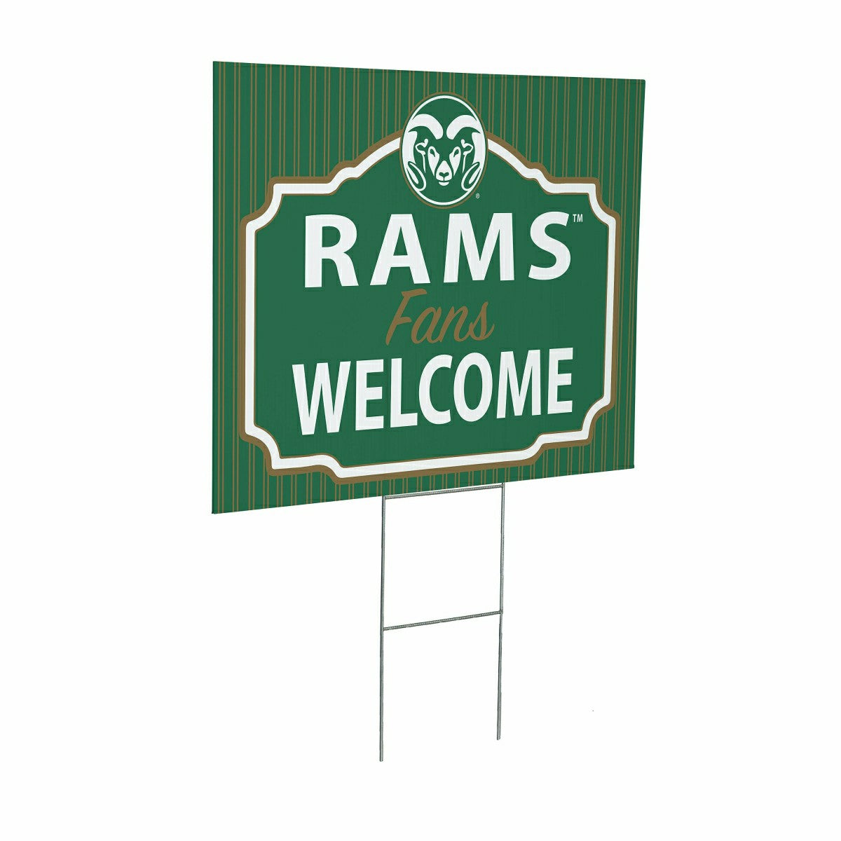 Colorado State University Coroplast Yard Sign, "Fans Welcome"